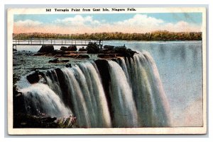 Terrapin Point From Goat Island Niagara Falls NY New York UNP WB Postcard T20