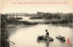 CPA AK INDOCHINA Sontay Barrage, pres de Tong VIETNAM (958820)