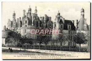 Old Postcard Chambord Castle Wing Francois 1er