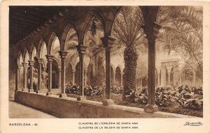 B93412 barcelona claustre de l esglesia de santa ana  spain