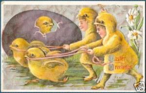 EASTER  Children in Chick Costumes | Chick In Egg