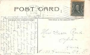 F63/ Salem Ohio Postcard 1908 Pennsylvania Railroad Depot Station