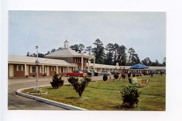 Rocky Mount NC Buick Motel Old Cars Postcard