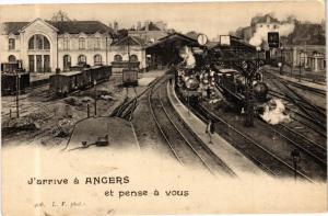 CPA J'Arrive a ANGERS et pense a vous (165338)