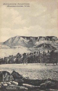 SUNDANCE MOUNTAIN Sundance, Wyoming Crook County 1910s Albertype Postcard