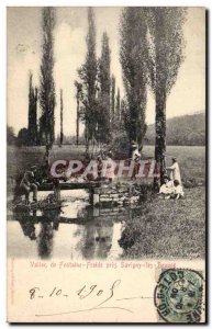 Old Postcard Valley of the cold fountain near Savigny Beaune