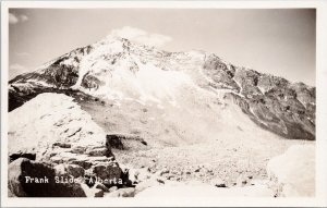 Frank Slide Frank Alberta AB Alta Unused RPPC Postcard H44