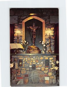 Postcard Chaplains Altar Cathedral Of The Pines Rindge New Hampshire USA