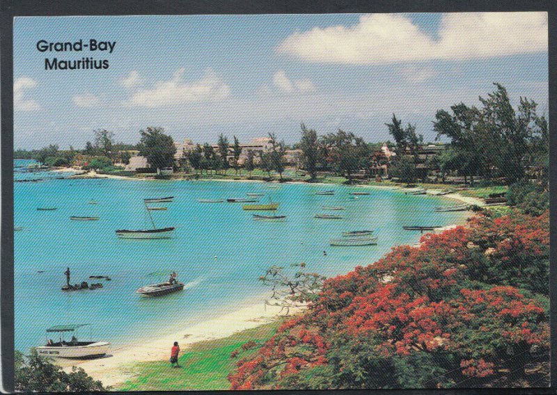 Mauritius Postcard - Boats Moored in Grand Bay T4175 