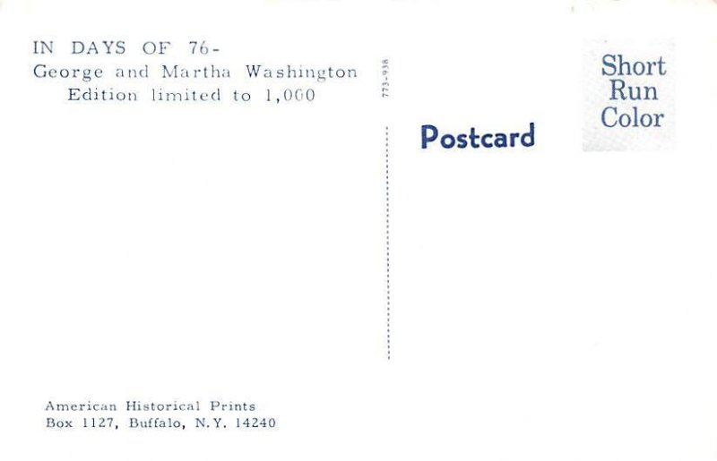 George and Martha George Washington Unused 