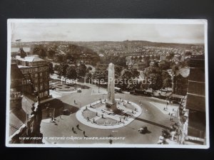 Yorkshire HARROGATE View from St Peters Tower c1937 RP Postcard by Valentine