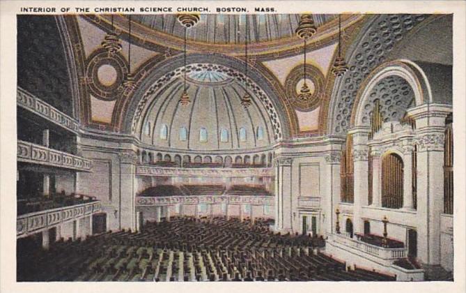 Massachusetts Boston Christian Science Church Interior