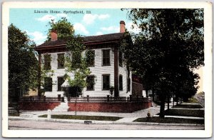 Springfield Illinois ILL, Lincoln Home, Big House, StreetSide, Vintage  Postcard