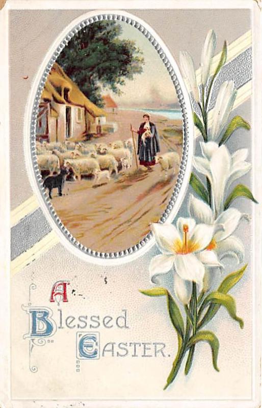 Easter Greetings Holiday 1910 