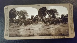 WWI, German prisoners captured by victorious Troops near Rufigi River, Realistic