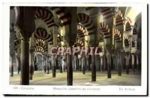 Old Postcard Cordoba Mezquita Laberinto De-volumes