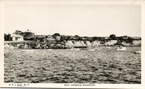 australia, SA, Kangaroo Island, KINGSCOTE, Panorama (1950s) HRJ Series RPPC