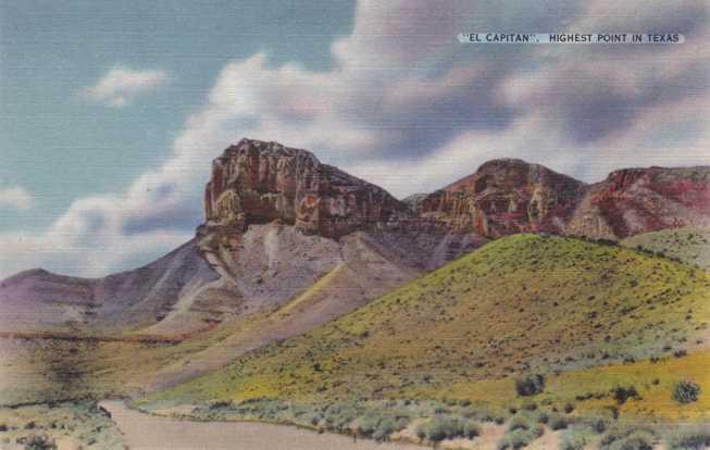 El Capitan - Highest Point in Texas - Linen