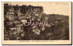 Postcard Old Rocamadour Vue Generale Jack Du Causse