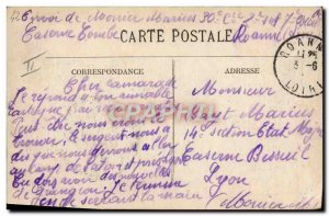 Postcard Old Army Barracks Roanne Entree barracks Combes L & # 39infirmerie