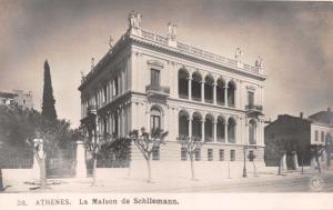 ATHENES GREECE LA MAISON SCHLIEMANN~GERMAN ARCHAEOLOGIST~ PNG 38 POSTCARD 19110s