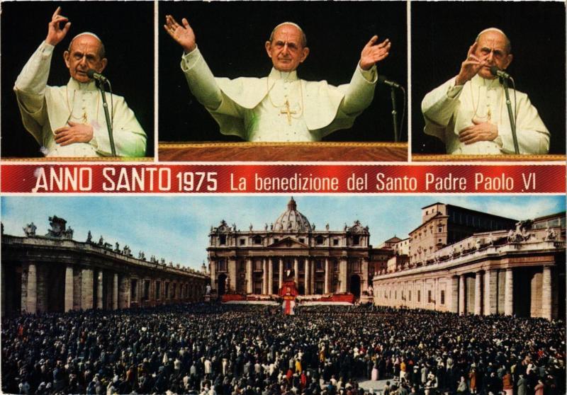 CPM CATHOLIC POPE Anno santo, La benedizione del Santo Padre Paolo VI (318233)