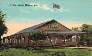 Vintage Postcard 1910's Pavilion Building Grand Rapids Wisconsin E. C. Kropp Pub