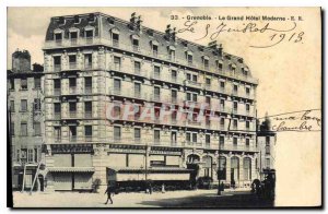 Old Postcard Grenoble Grand Hotel Moderne