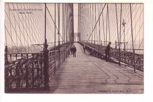 Brooklyn Bridge Promenade New York, Brown Bros, H Hagemeister