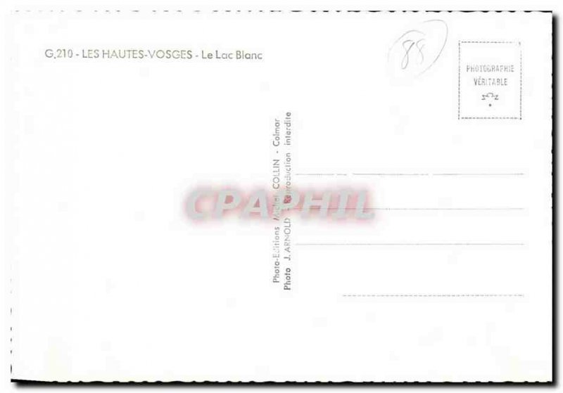 Modern Postcard The high Vosges Lac Blanc