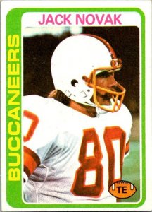 1978 Topps Football Card Lee Jack Novak Tampa Bay Buccaneers sk7123