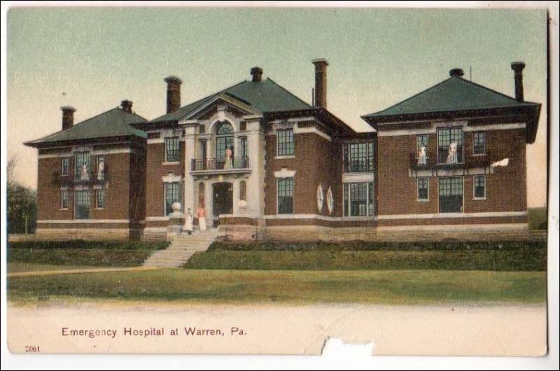 Emergency Hospital, Warren PA  (edge damage)