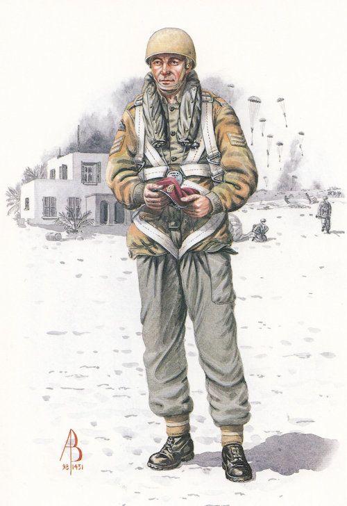 Sergeant 23 Parachute Field Ambulance Royal Army Medical Corps Suez War Postcard