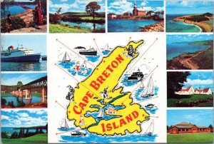 Postcard Canada Cape Breton Island multiview