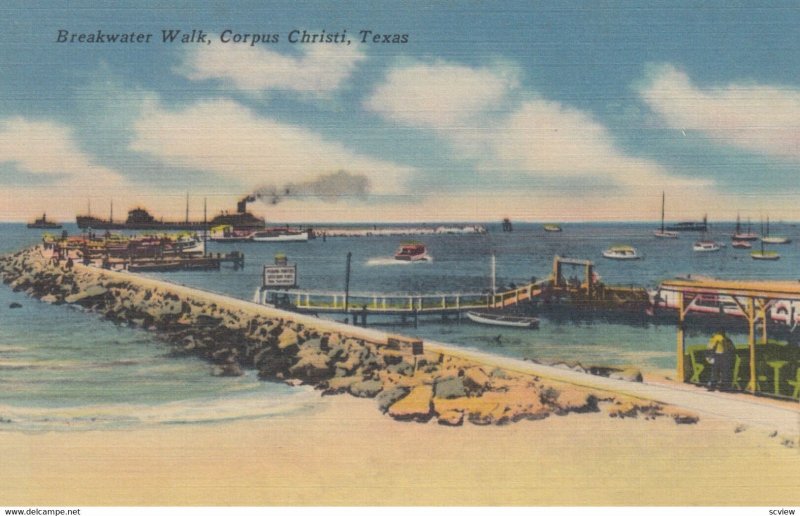 CORPUS CHRISTI , Texas , 1930-40s ; Breakwater Walk