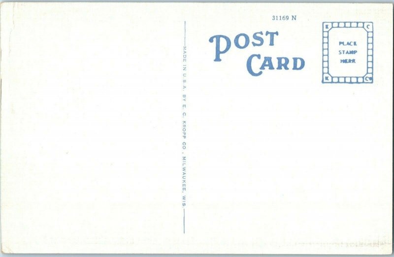 Brown County State Park Indiana Linen Postcard