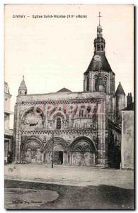 Postcard Civray Old Saint Nicolas Church