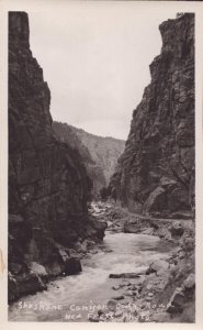 RPPC Real Photo Postcard -  Shoshone Canyon - Cody, Wyoming