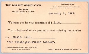 K44/ Sound Beach Connecticut Postcard c1917 Agassiz Association Postal 410