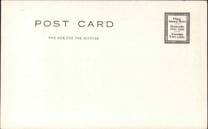 Worcester Massachusetts MA Club Interior Vintage Postcard