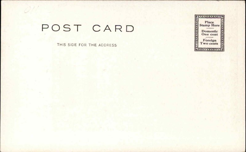 Worcester Massachusetts MA Club Interior Vintage Postcard