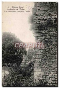 Old Postcard Gisors The Belfry From & # 39Eglise View From & # 39ancien Corps...