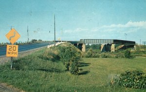 Vintage Postcard Forsythe Bridge Lake Erie Fruit Region Chautauqua New York NY