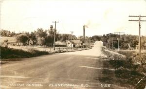 1940s RPPC Postcard Indian School Flandreau SD 655 Moody County posted