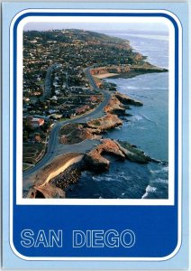 Postcard - La Jolla Coast Line - San Diego, California