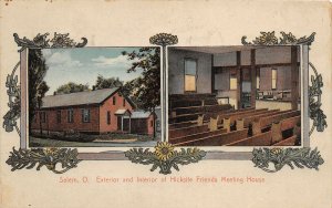 F41/ Salem Ohio Postcard Columbiana c1910 2View Hicksite Friends Meeting House 1