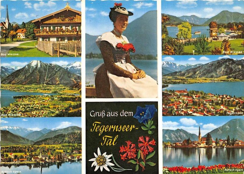 GG0963 gruss aus dem tegernseer tal woman    germany