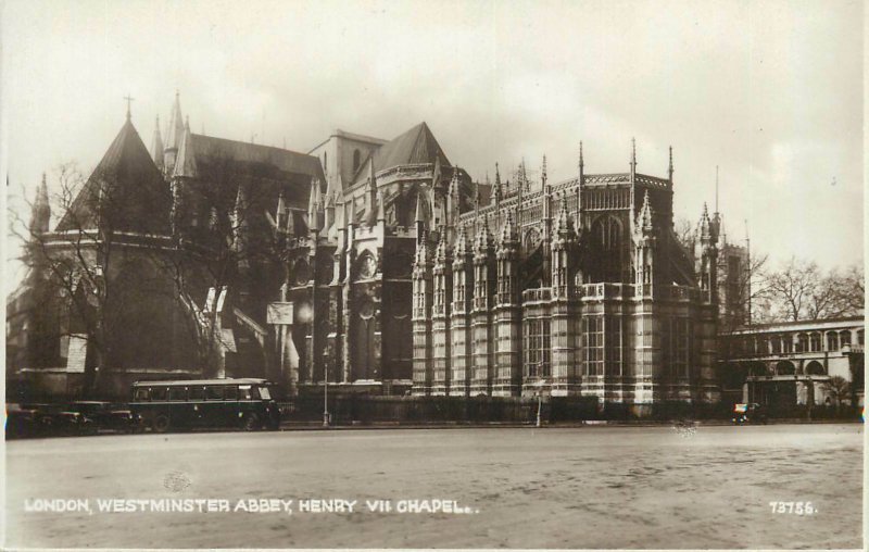 Postcard UK England Westminster, Middlesex Henry VII chapel