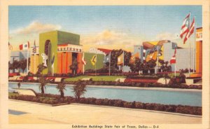 Dallas Texas State Fair Exhibition Buildings Vintage Postcard AA70441