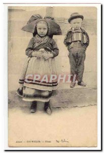 Old Postcard Old Postcard Engweiler Elsass Children TOP